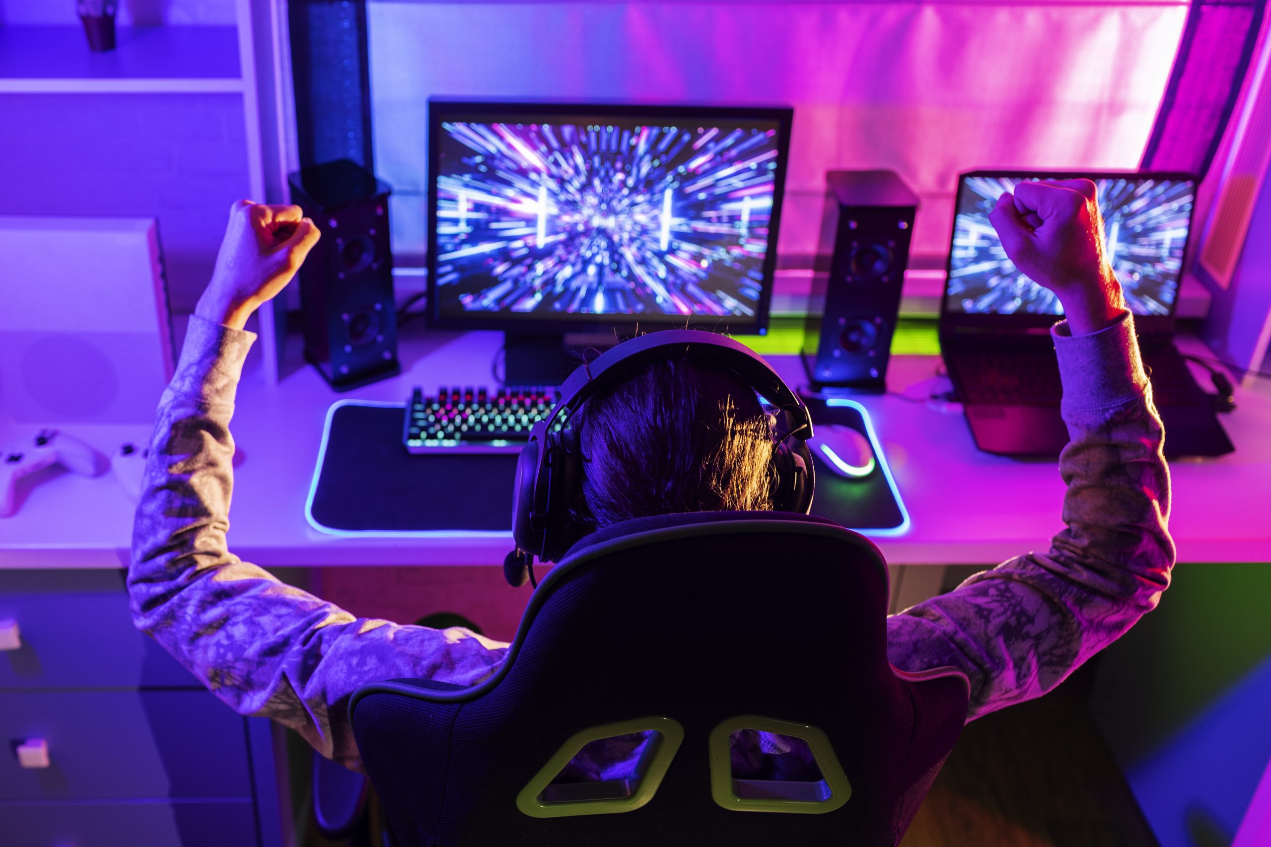 high-angle-gamer-playing-indoors